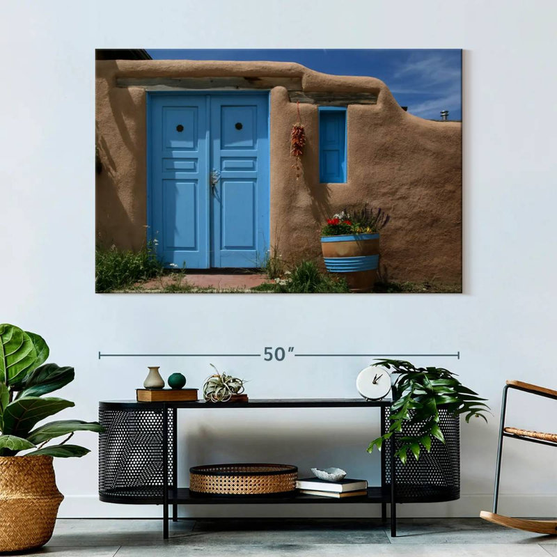 Lilie Blue Taos House, H 34 po x l 51 po