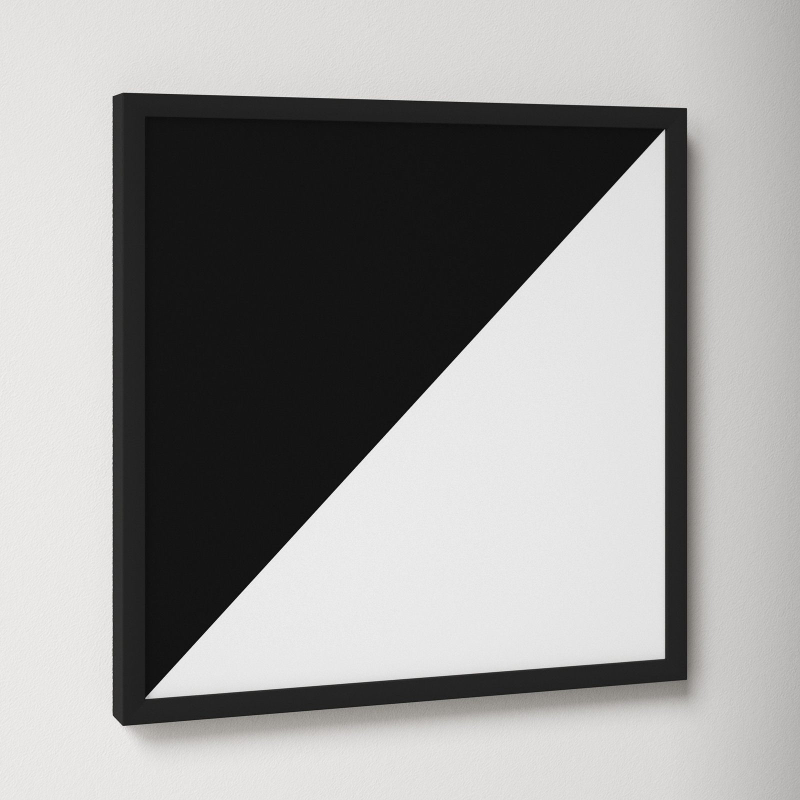 Half Framed Graphic Art Print, Black Framed, 16" H x 16" W