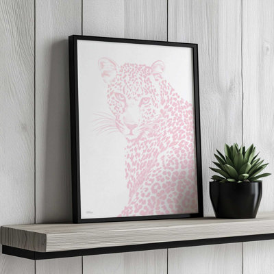 «Pink Leopard» par Cat Thurman Designs, reproduction d'art