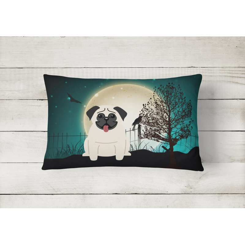 Coussin lombaire intérieur / extérieur Halloween, Crème