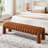 Oyan Modern Channel Tufted Backless Upholstered Bench-107520322-120610687