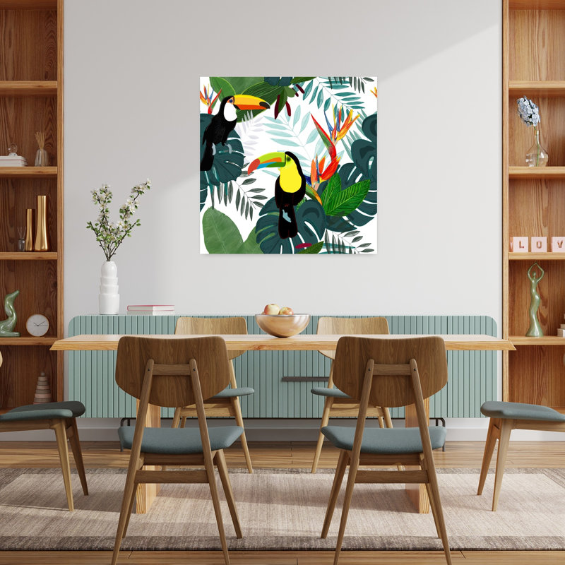 Art contemporain, art tropical, H 36 po x l 36 po