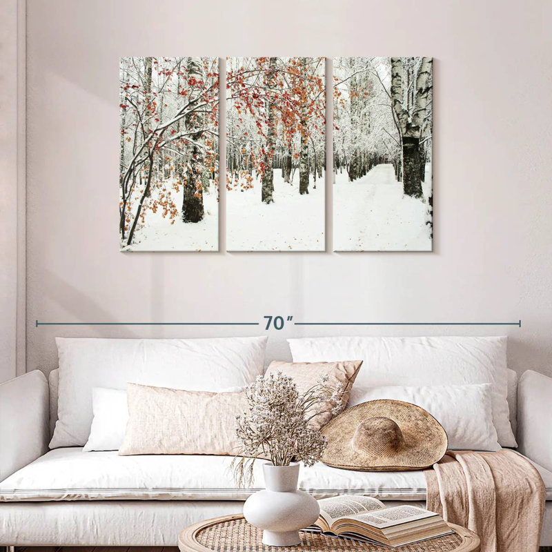 Alvord Frosty Birch Forest, 28" H x 45" W