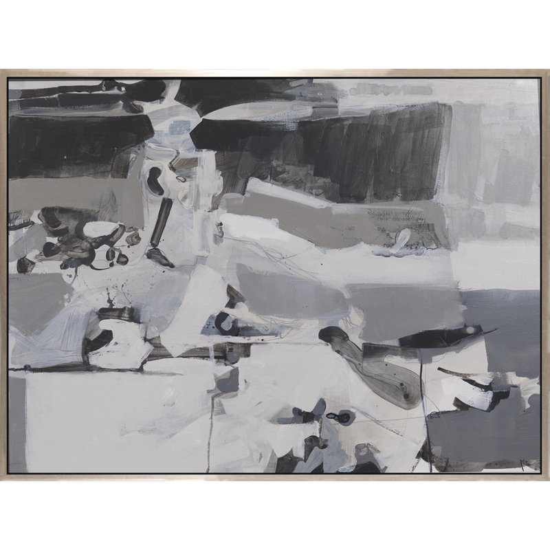 Study Of Gray X Painting, 48" H x 60" W