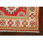 Tapis de couloir unique en laine noué à la main nouvel âge 2 pi x 6 pi rouge / beige