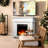 Tarijah 43" 1500W Electric Fireplace Mantel W/ Realistic LED Log Heater,Remote Control-1534738489