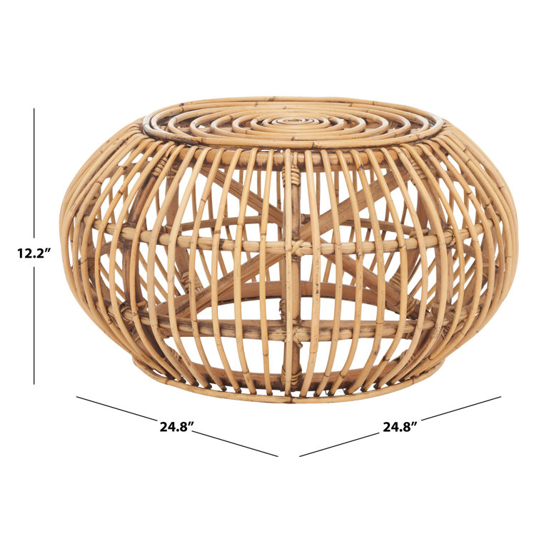 Round Pouf Rattan Ø40cm