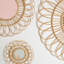 Daisy Rattan Flat Wall Mirror