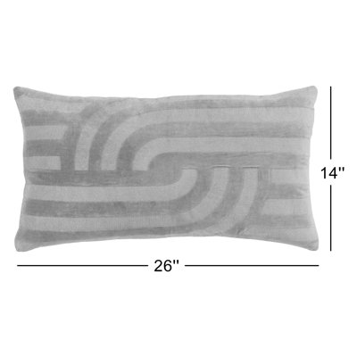 Terrah Embroidered Cotton Throw Pillow