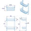 Aluminium Storage Shower Caddy