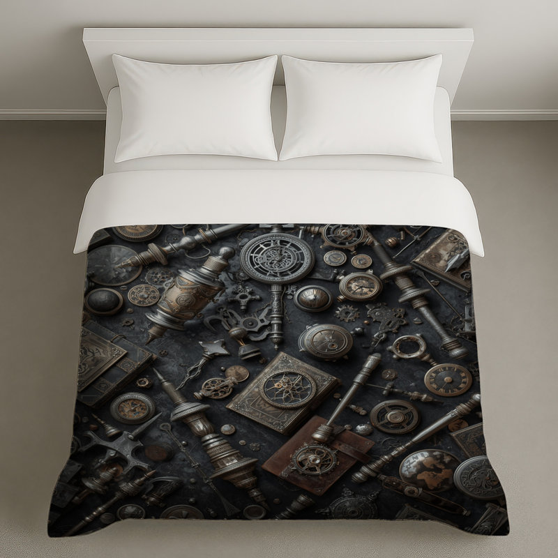 Housses de couette Steampunk Gears Clocks, Twin