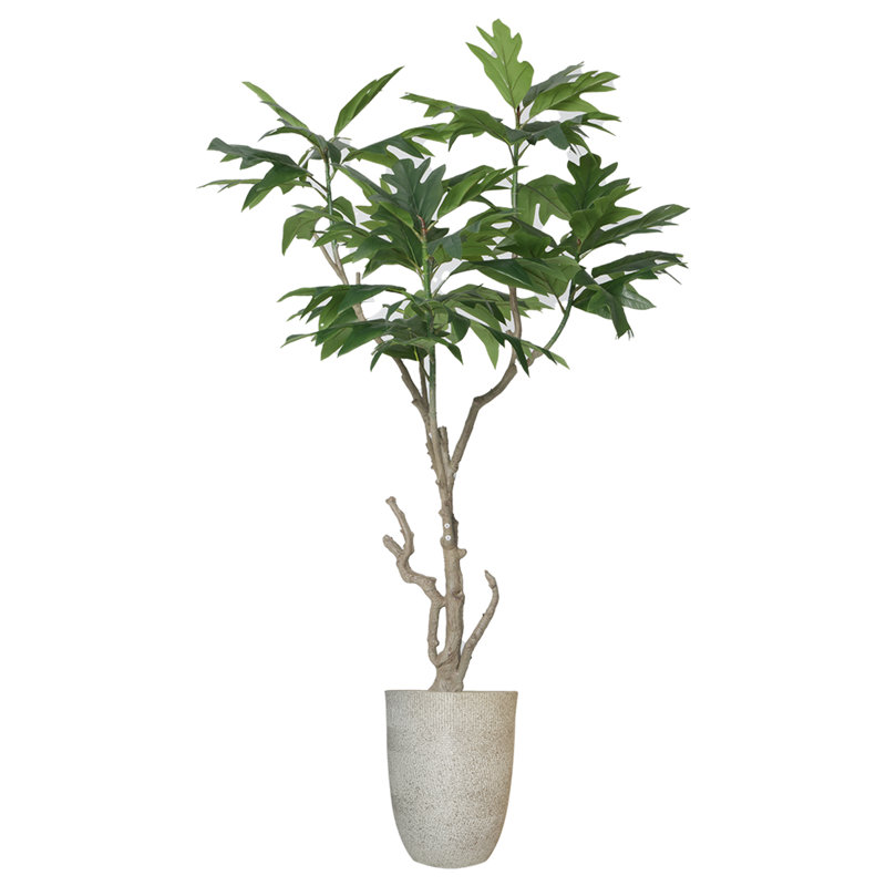 78'' Faux Fiddle Tree Tree in Pot
