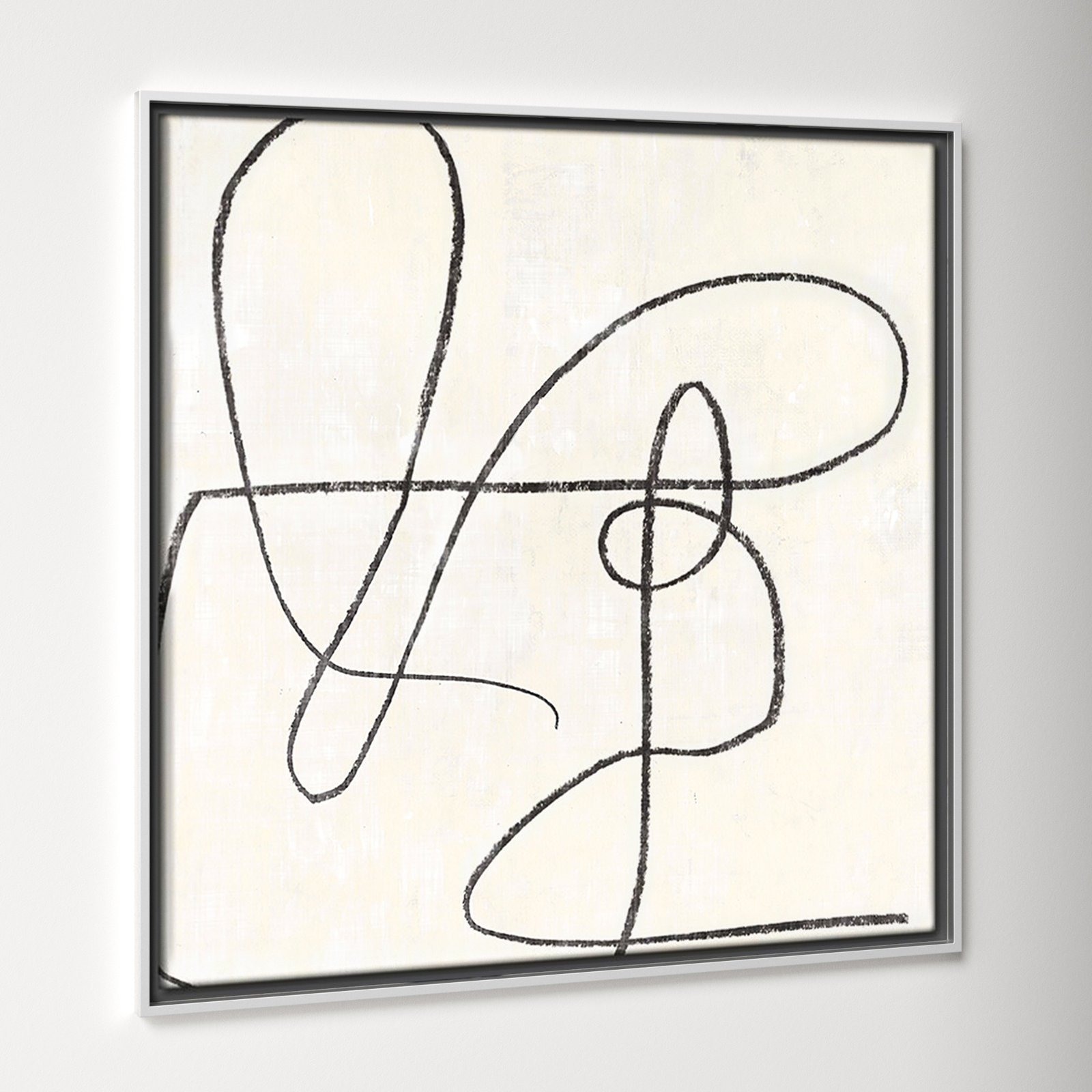 Juxtaposing, 31.5" H x 31.5" W, White