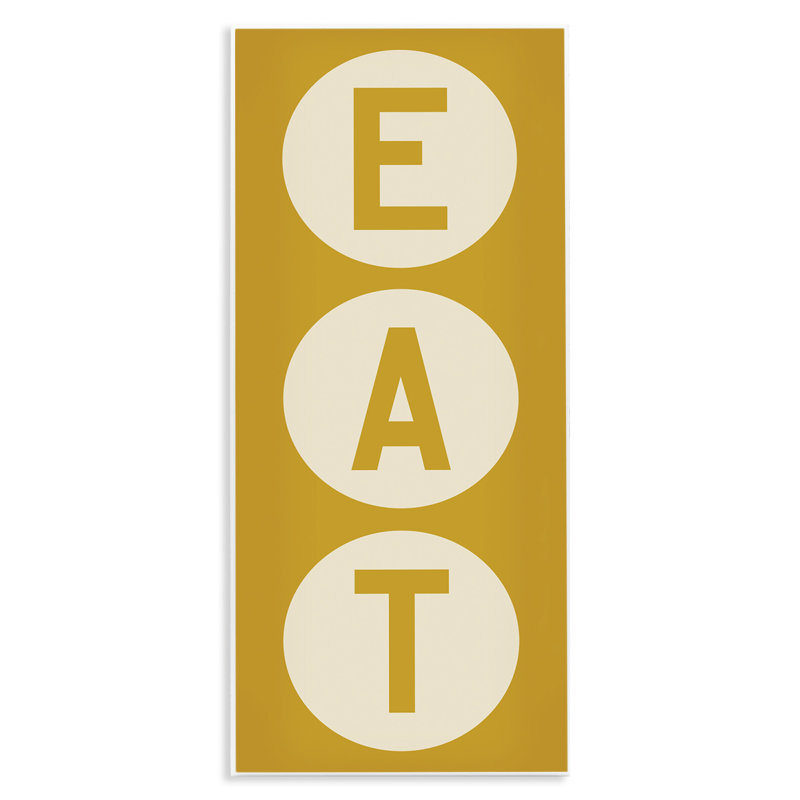 " Retro Style Eat Circle Letters Sign " by Ryan Fowler