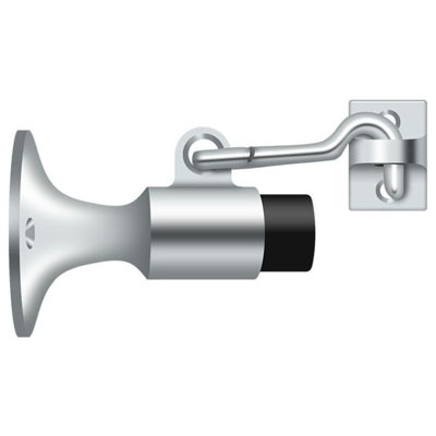 Deltana SAHW325U26 Wall Mount Bumper with Holder; Bright Chrome Finish
