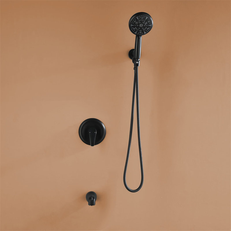All-In-One Kit with Rough in-Valve, Matte Black