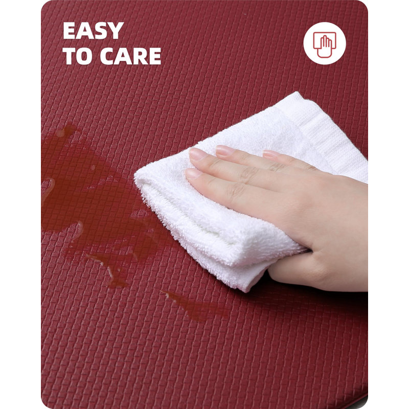 Tapis de cuisine anti-fatigue 2 pièces, Rouge