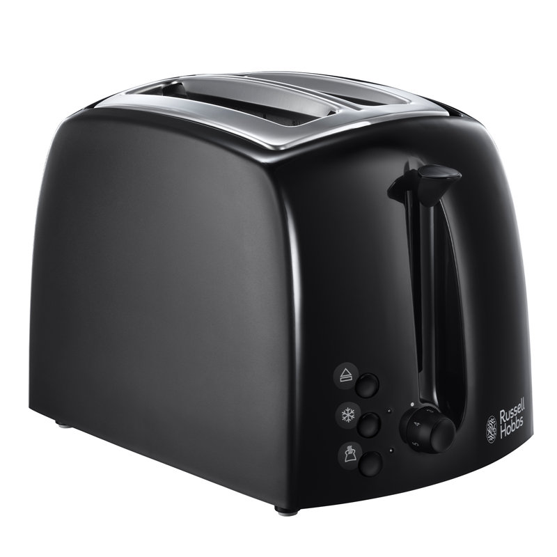 Russell Hobbs 2 Slice Textures Toaster, Black