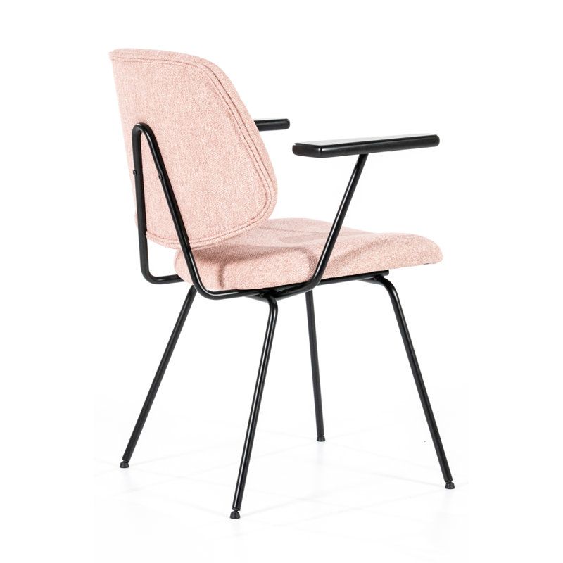 Lynn Upholstered Arm Chair, Pink