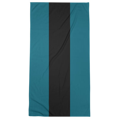 Jacksonville Throwback Football Stripes Bath Towel