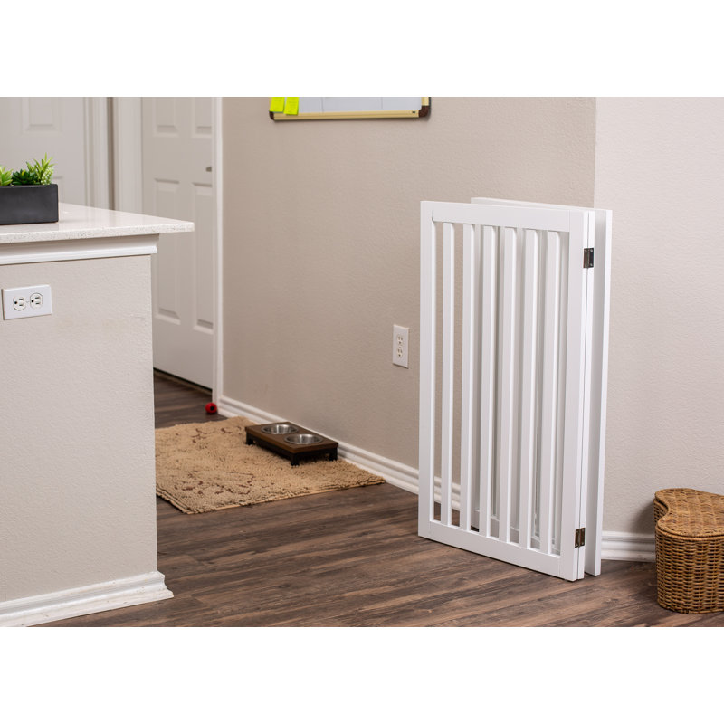 Barrière autoportante pour animaux, Blanc