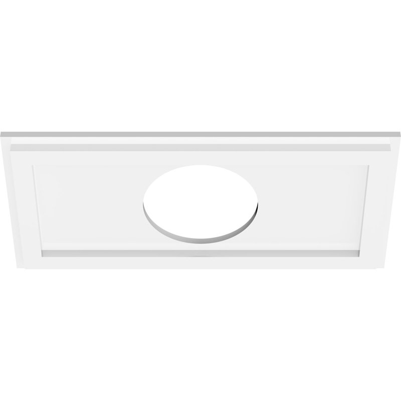 Médaillon de plafond rectangulaire rectangulaire en PVC de qualité architecturale, H 1 po x l 20 po x P 10 po