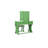 Modern Bedroom Vanity , Apple Finish, Stool, , Rustic Pine Frame W/ Shade, Foldable Mirror,