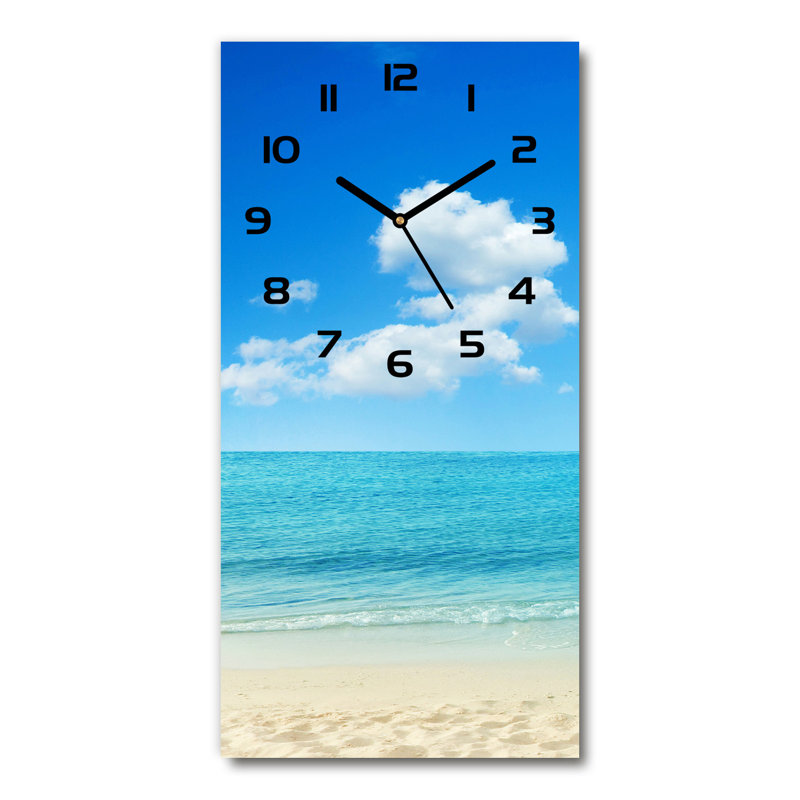 Jareb Glass Wall Clock, Black