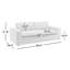 Essex 86.6” Wide Pillow Back Three-Seater Sofa-766470380