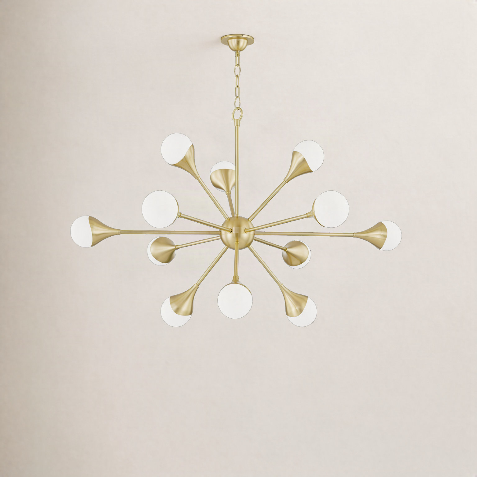 Ariana 12-Light Chandelier, Aged Brass