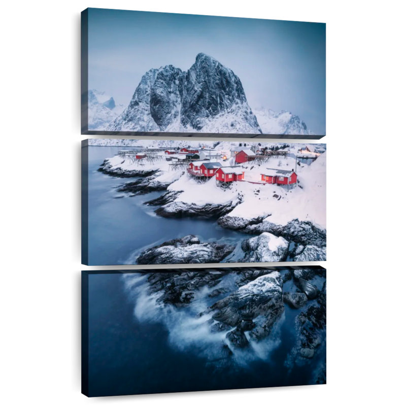 Alvord Fishermen Huts In Hamnoy, H 50 po x l 32 po