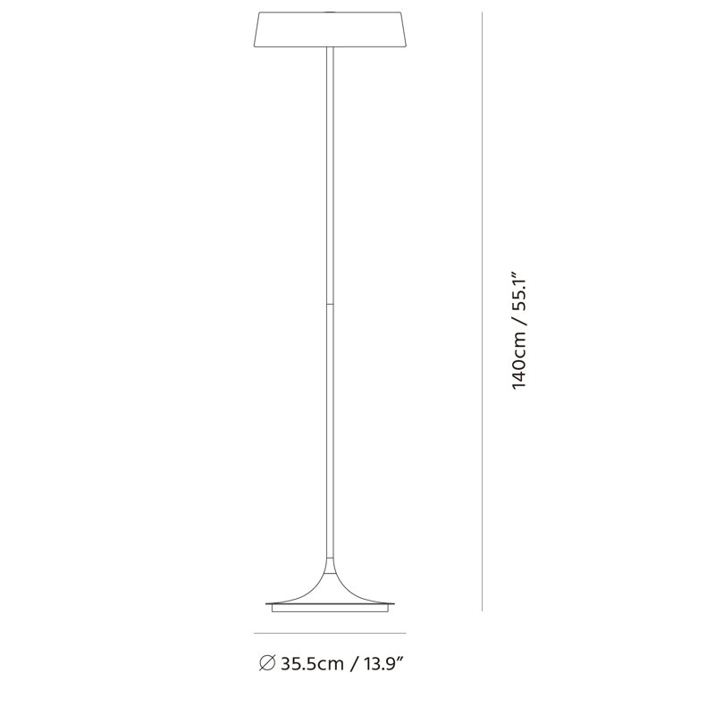China LED Floor Lamp, Matte Black