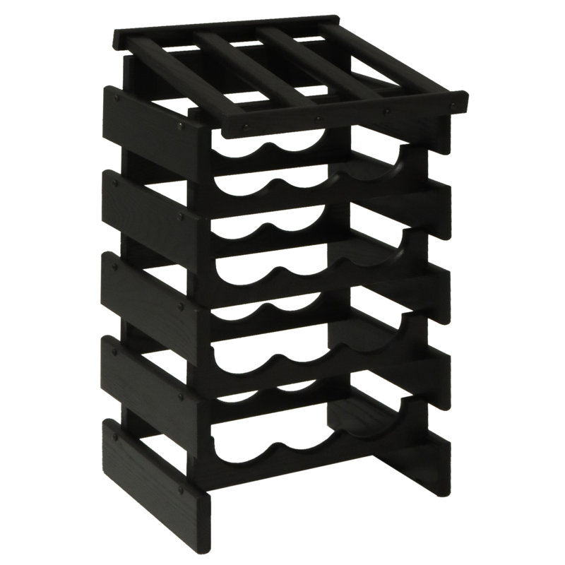 Support à vin Geis, Acajou, H 30,25 po x l 14 po x P 12,87 po