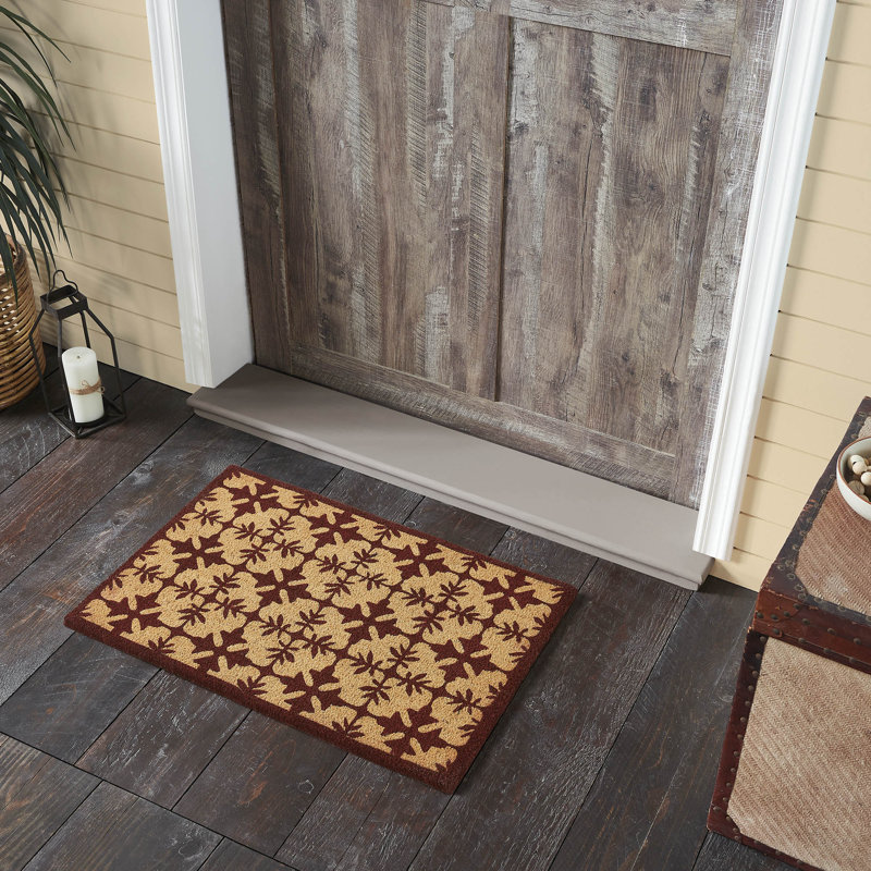 Durango Burgundy Coir Rug Rect, 20" W x 30" L
