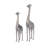 CosmoLiving by Cosmopolitan Gold Polystone Giraffe Sculpture Set of 2 12", 15"H-107372257