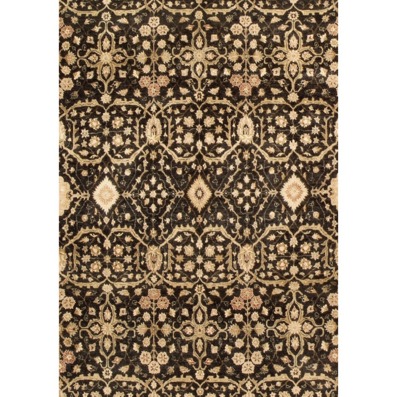 Wool Oriental Area Rug, Rectangle 6' x 9'