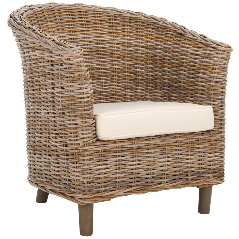 Iraan Rattan Barrel Chair, Naturel