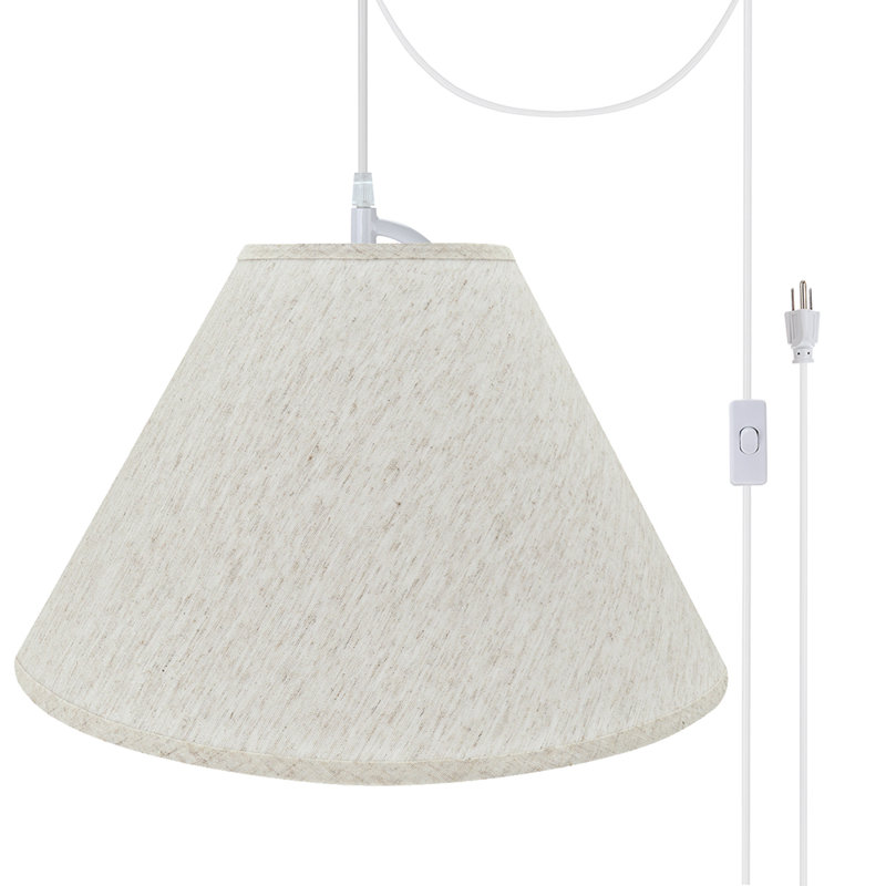 Luminaire suspendu pour 2 lumières unique Kobe, Beige