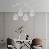 39.3" Creative Bird's Nest Chandelier Gorgeous Ceiling Lamp Fixture Elegant Rustic Pendant Light