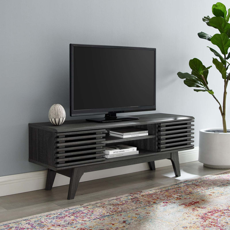 Meuble télé 46 po Modway Render, Gris anthracite