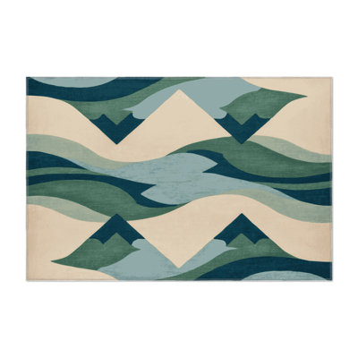 Crescent Horizons Indoor And Outdoor Area Rug