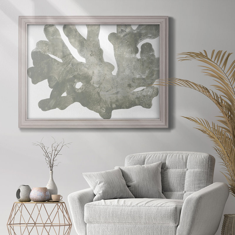 Pierre Macro Corail IV, H 23 po x l 32 po x P 2,5 po, Toile avec cadre brun