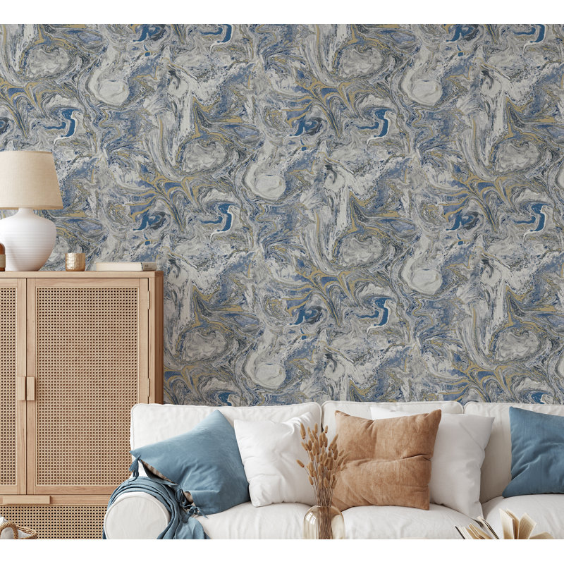  Liquid Marble Blue