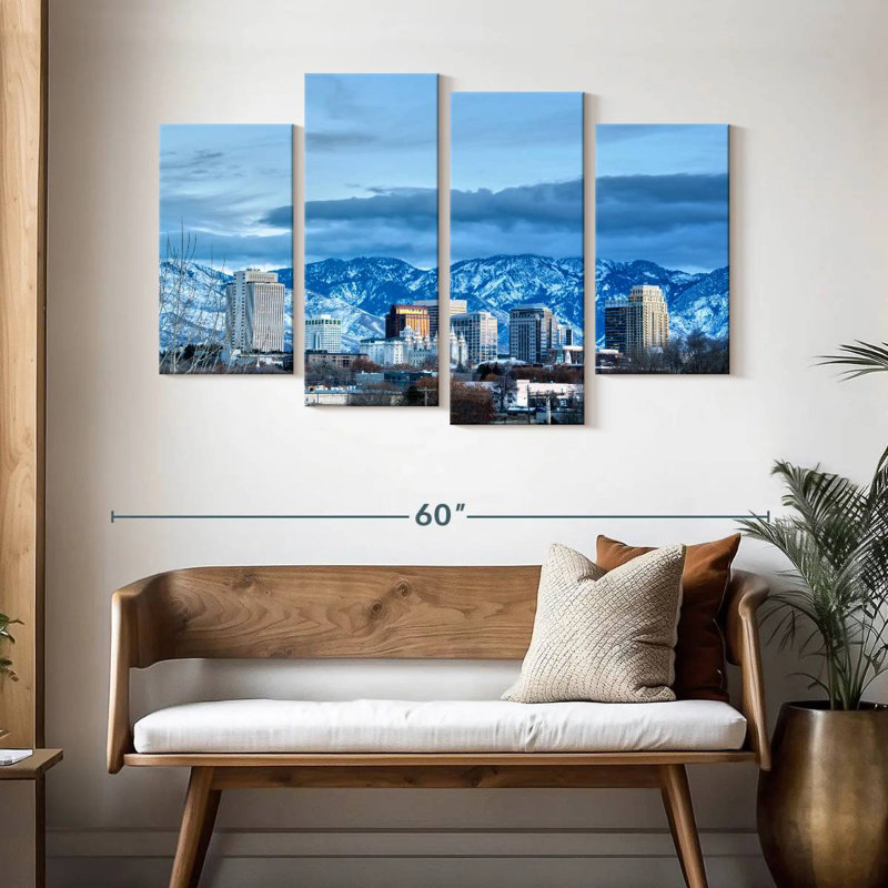 Nicci Salt Lake City en hiver, H 32 po x l 52 po
