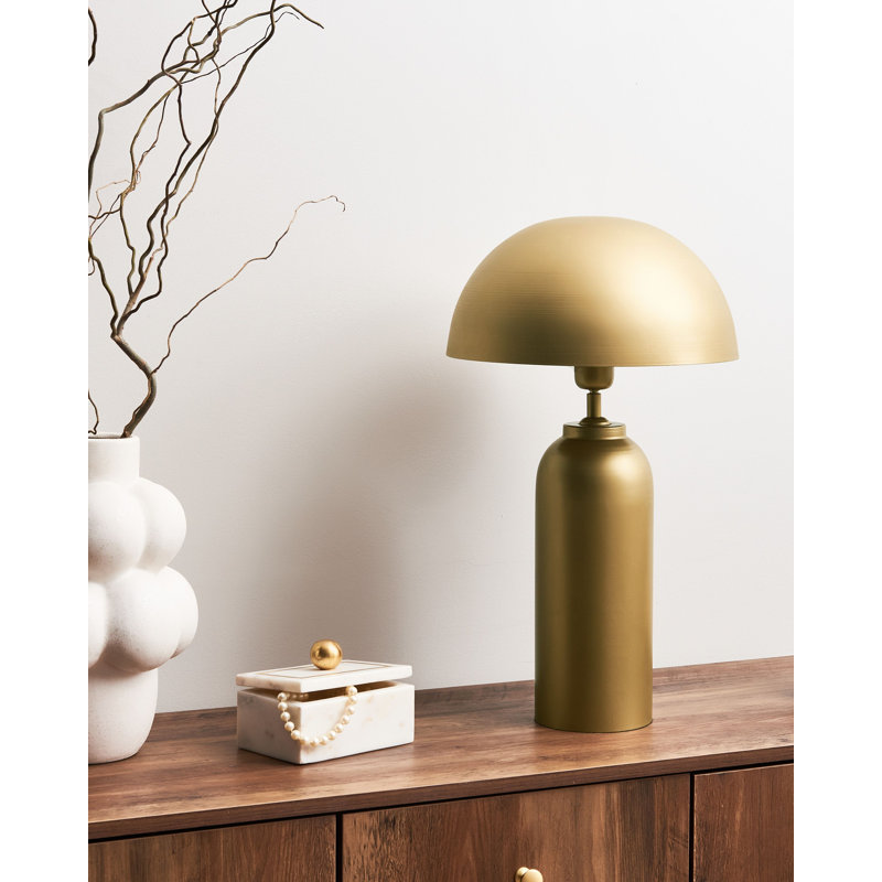 Iron Table Lamp, 55" H x 31" W x 31" D, Gold, Gold