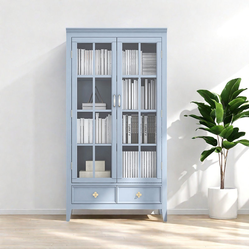 Bibliothèque américaine de luxe à l'épreuve de la poussière, Bleu