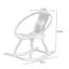Chaise berçante en bois massif de style nouveau style chinois