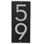 Plaque d’adresse murale sur 1 ligne flottante-41299658-41303796-41299900