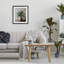 «Big Leaves House Plant», reproduction encadrée sous verre, par Petal Prints Design-51689659-51689657