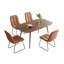 Derose 47.2'' Dining Table Set, Rectangular Modern Kitchen Table Set For Kitchen, Dining Room(1 Table 4 Chairs)-122056385